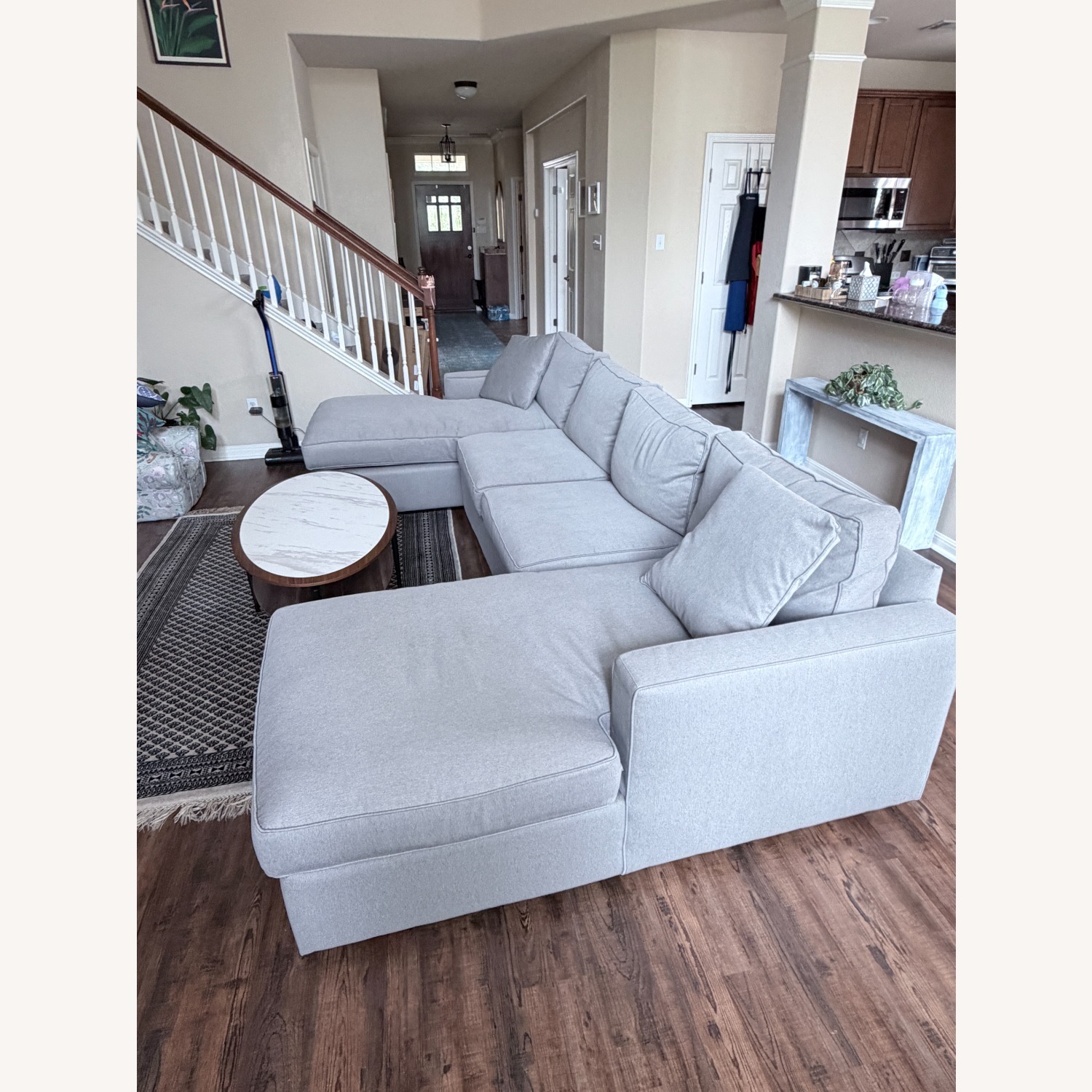 Room & Board York Light Gray Fabric 3+ Piece Sectional - image-3
