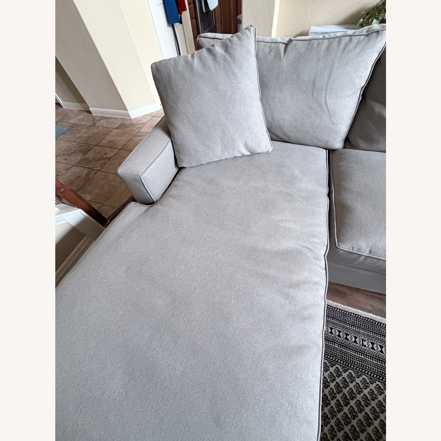 Room & Board York Light Gray Fabric 3+ Piece Sectional - image-4