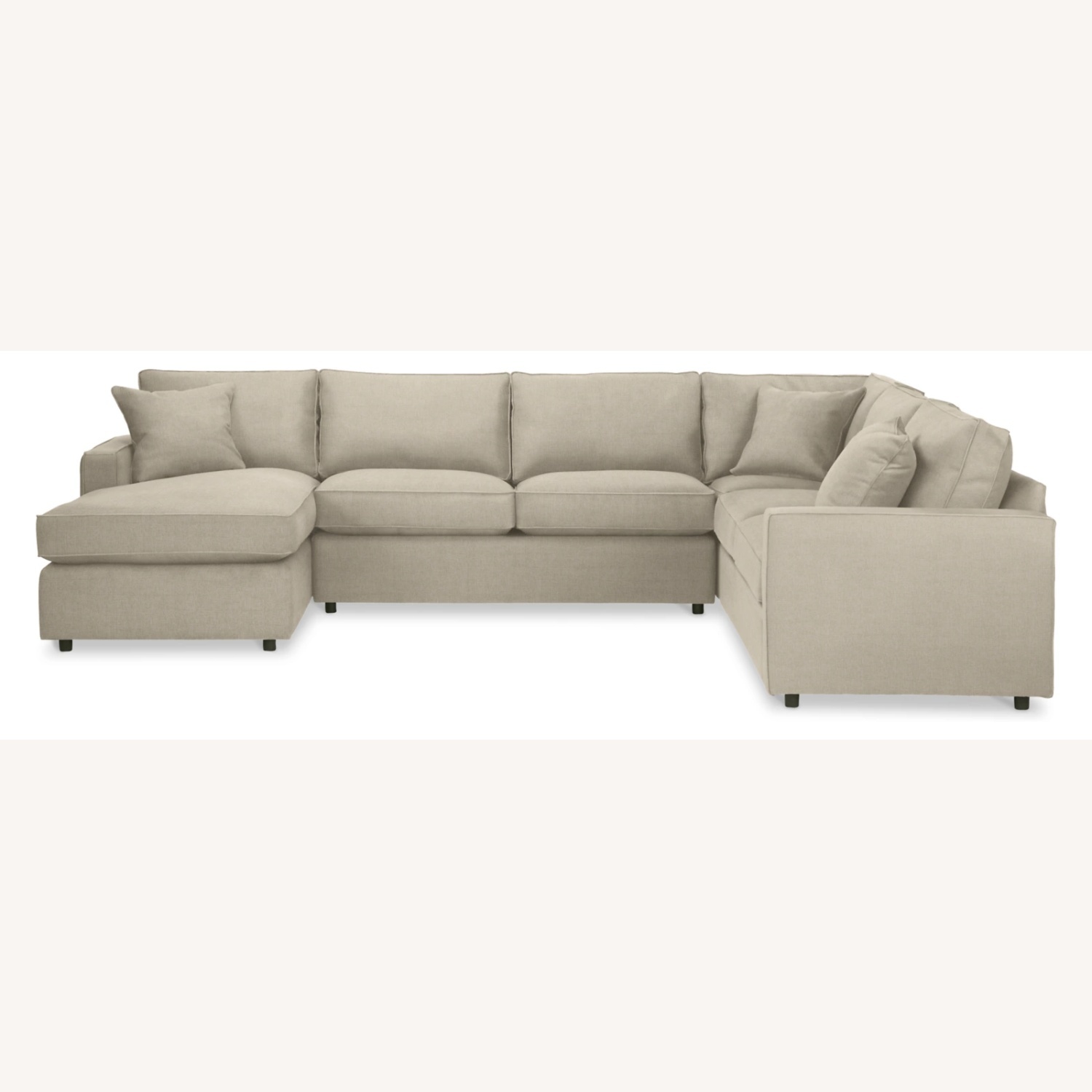 Room & Board York Light Gray Fabric 3+ Piece Sectional - image-5