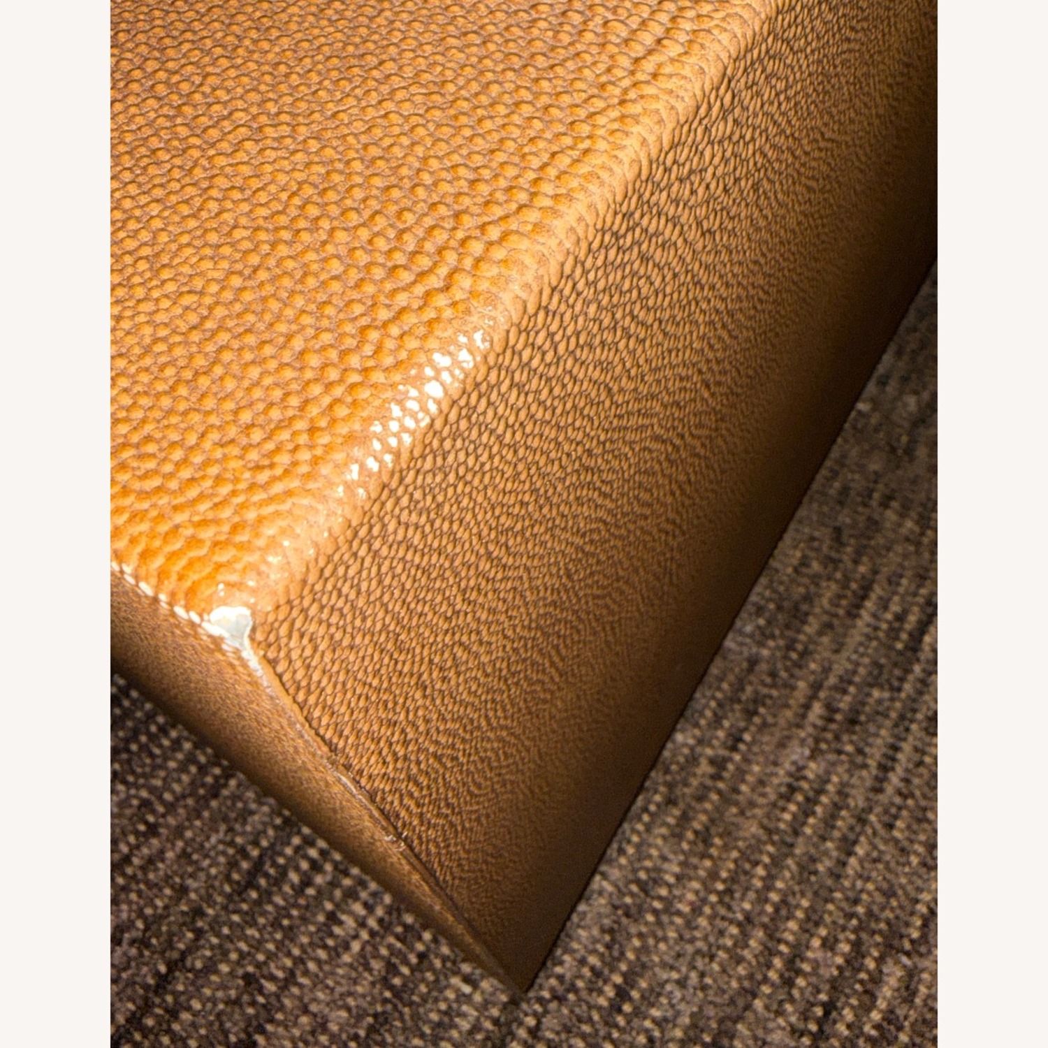 Restoration Hardware Graydon Shagreen Plinth Rectangular Coffee Table - image-5