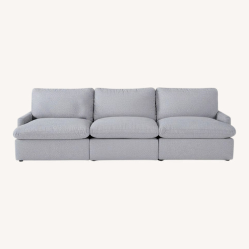 Used Living Spaces Jolene Light Gray 3  Piece Sectional for sale on AptDeco