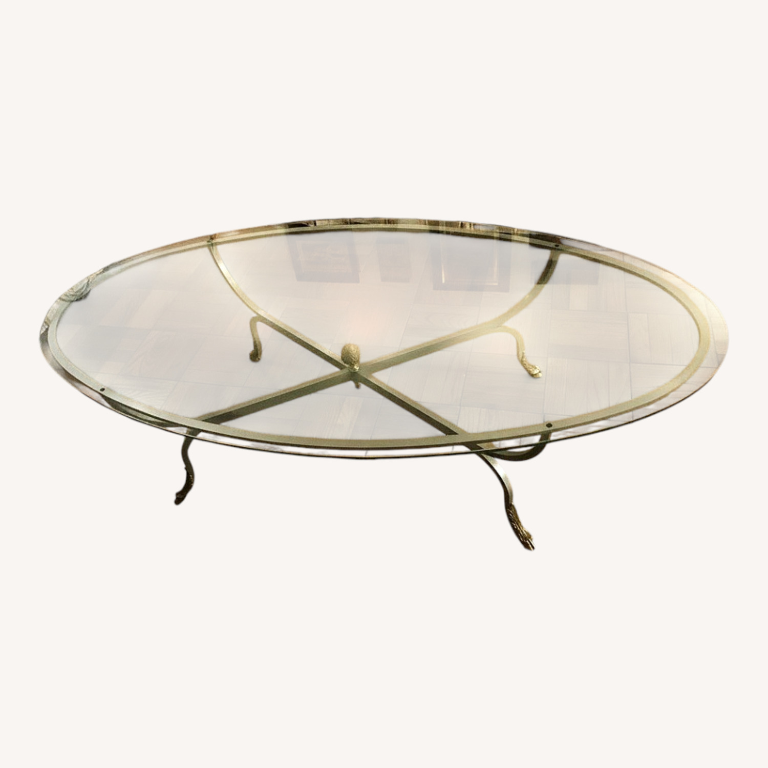 Italian Regency Style Ram & Hoof Foot Coffee Table - image-0