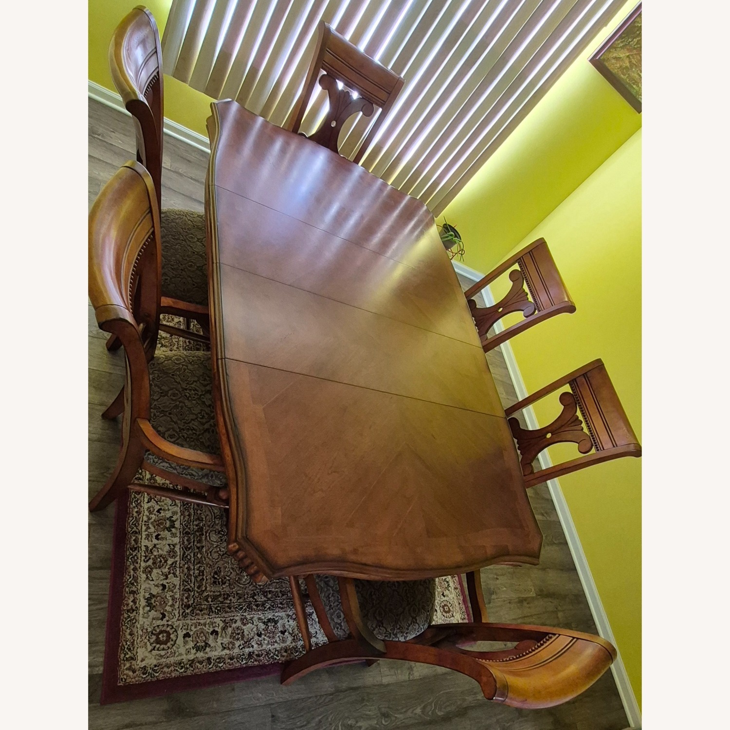 Value City Furniture Light Brown Wood Dining Set - image-3
