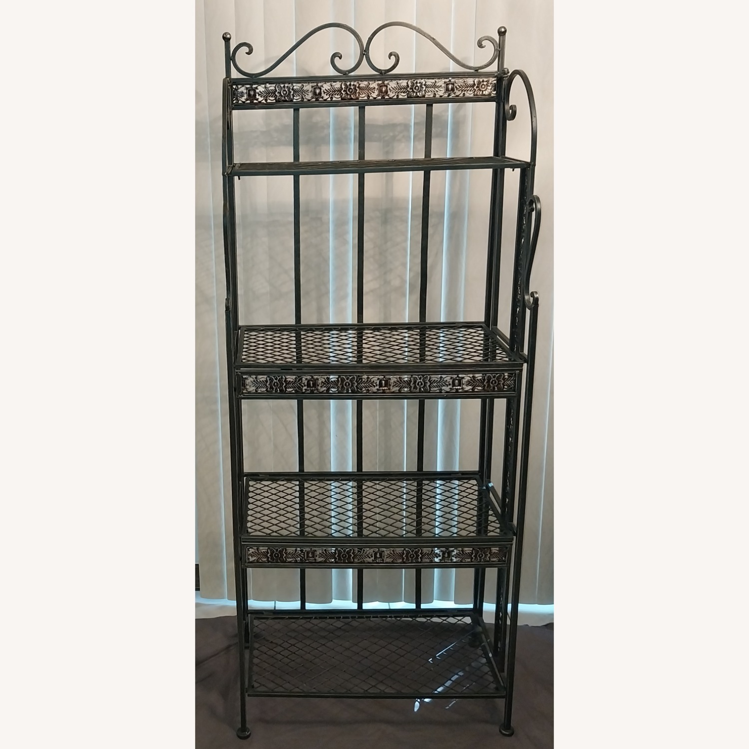 Metal Foldable Bakers Rack - image-1