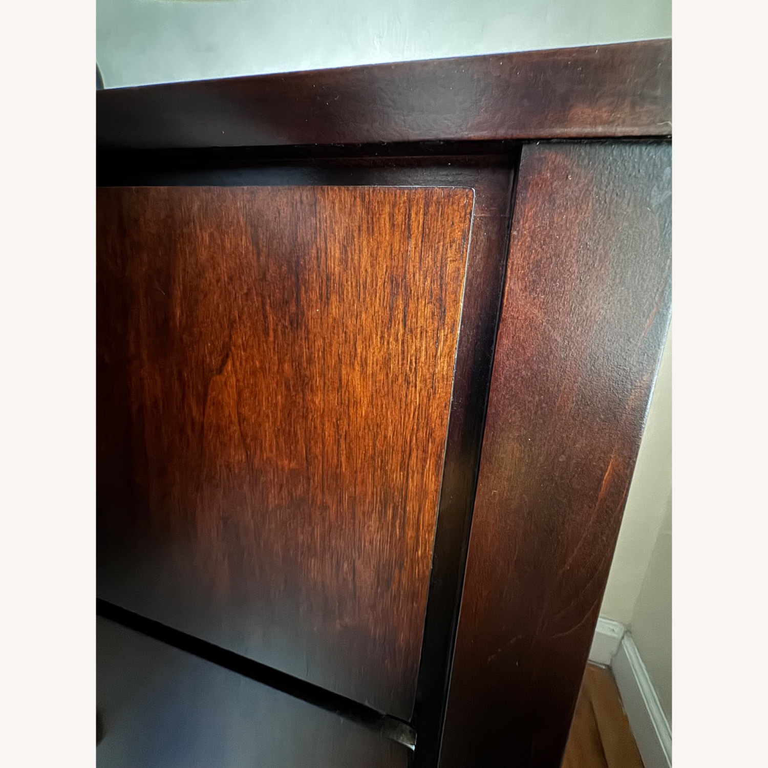 Raymour & Flanigan Dark Brown Wood Nightstand - image-3