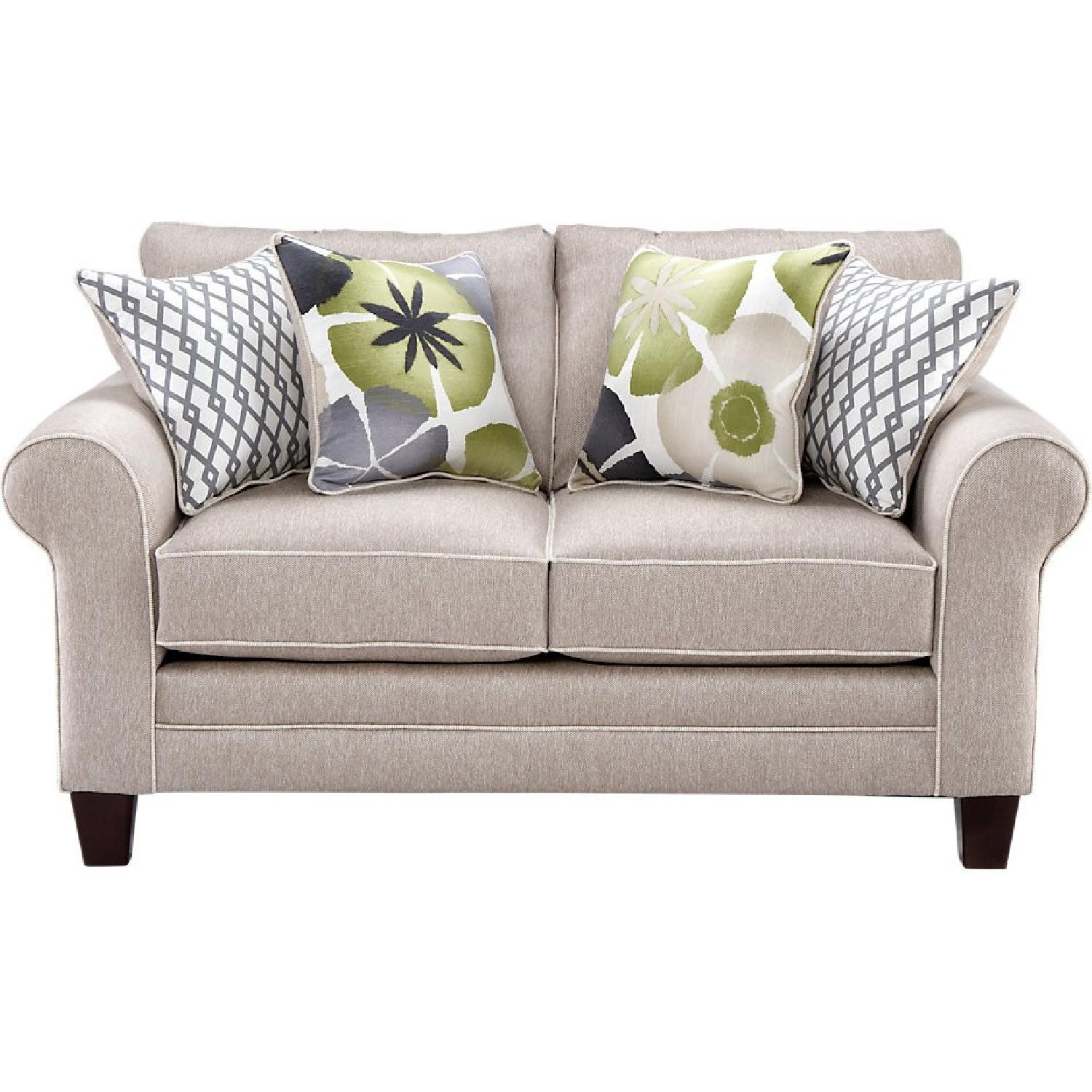 Rooms to Go Lilith Pond Taupe Loveseat - image-4