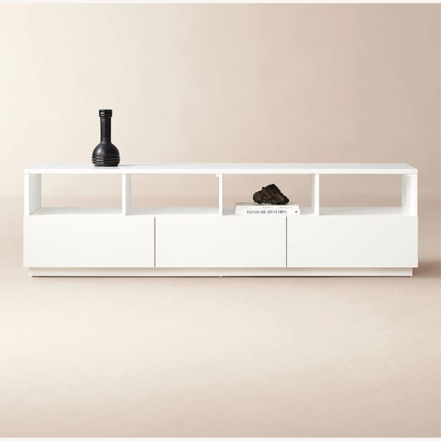CB2 Chill 80" White High-Gloss Media Console - image-3