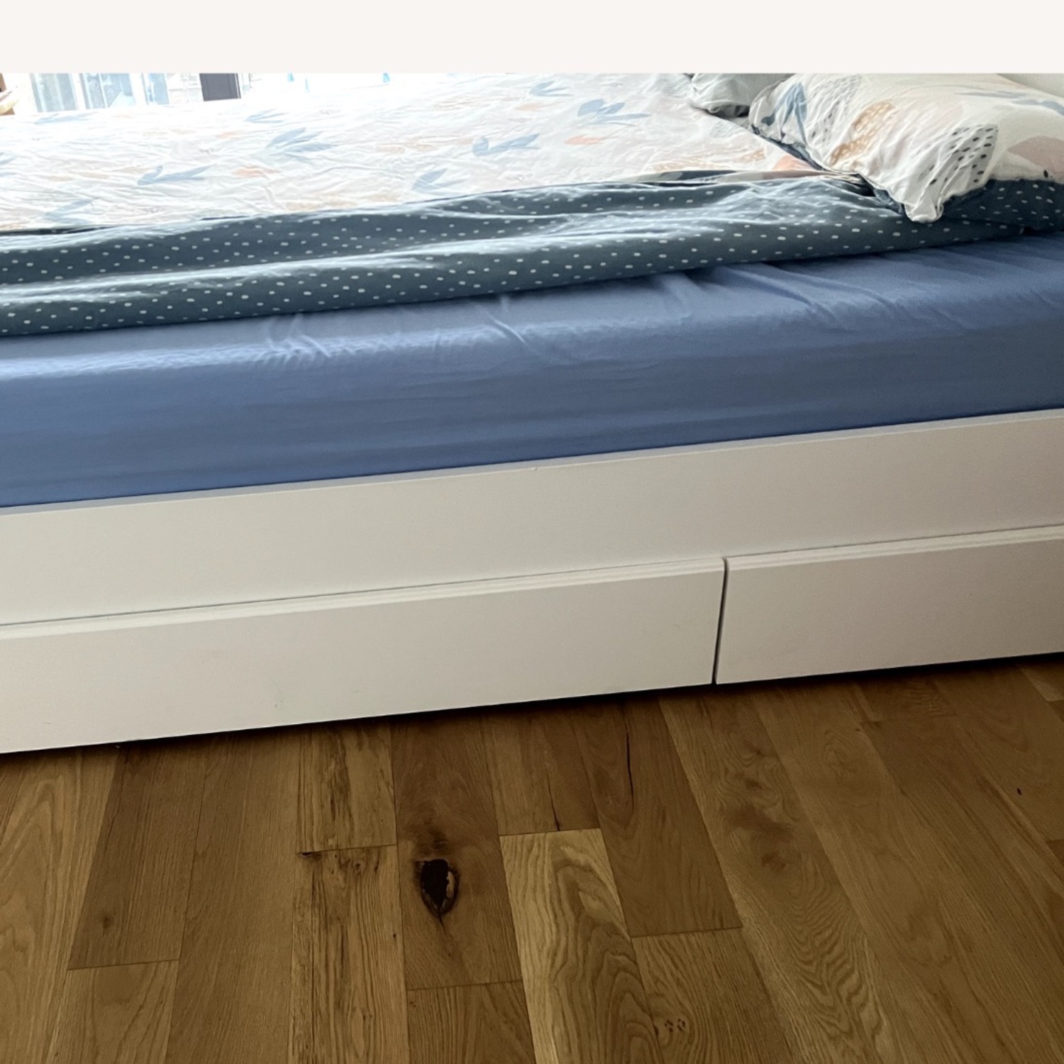 IKEA SONGESAND White Wood Queen Bed - image-2