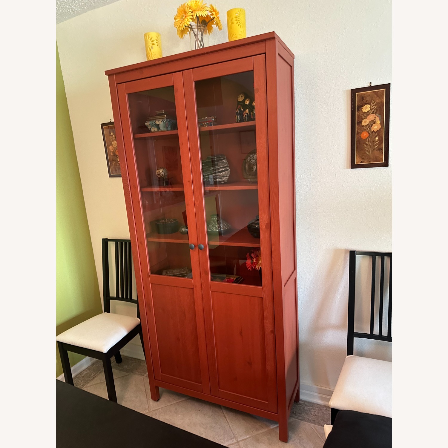 IKEA Orange Wood Wall Unit - image-1