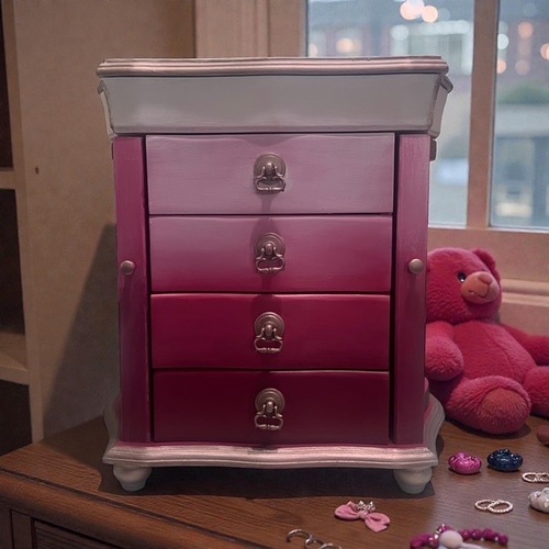 Used Pretty in Pink Jewelry Box for sale on AptDeco