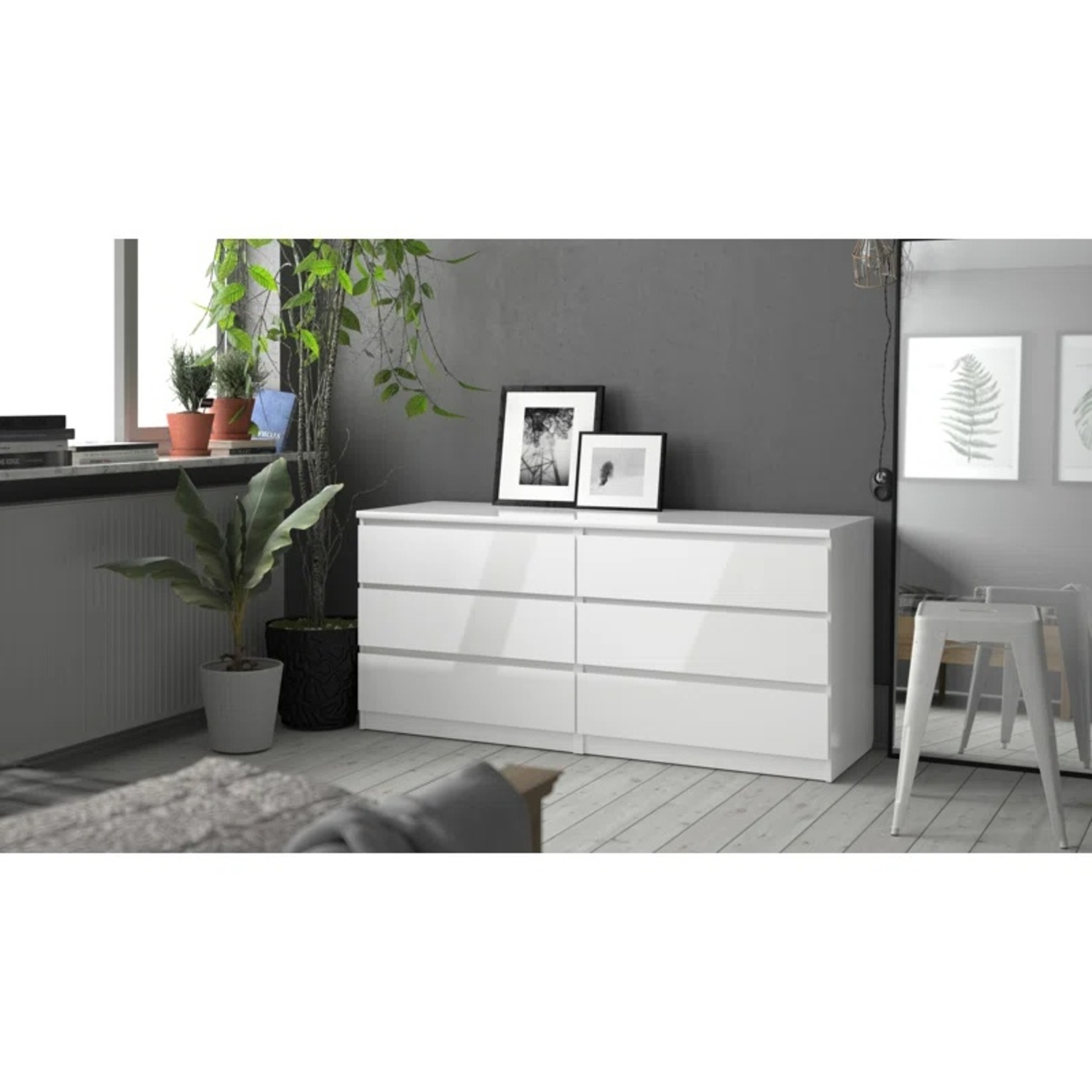 Jada 6 Drawer 60.5" W Double Dresser - image-6