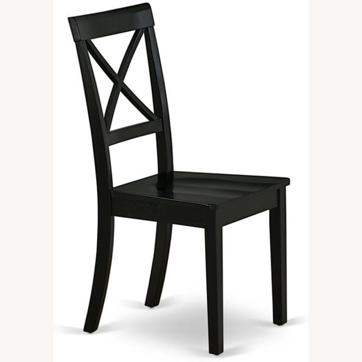 4 Black Wood Dining Chairs - image-6