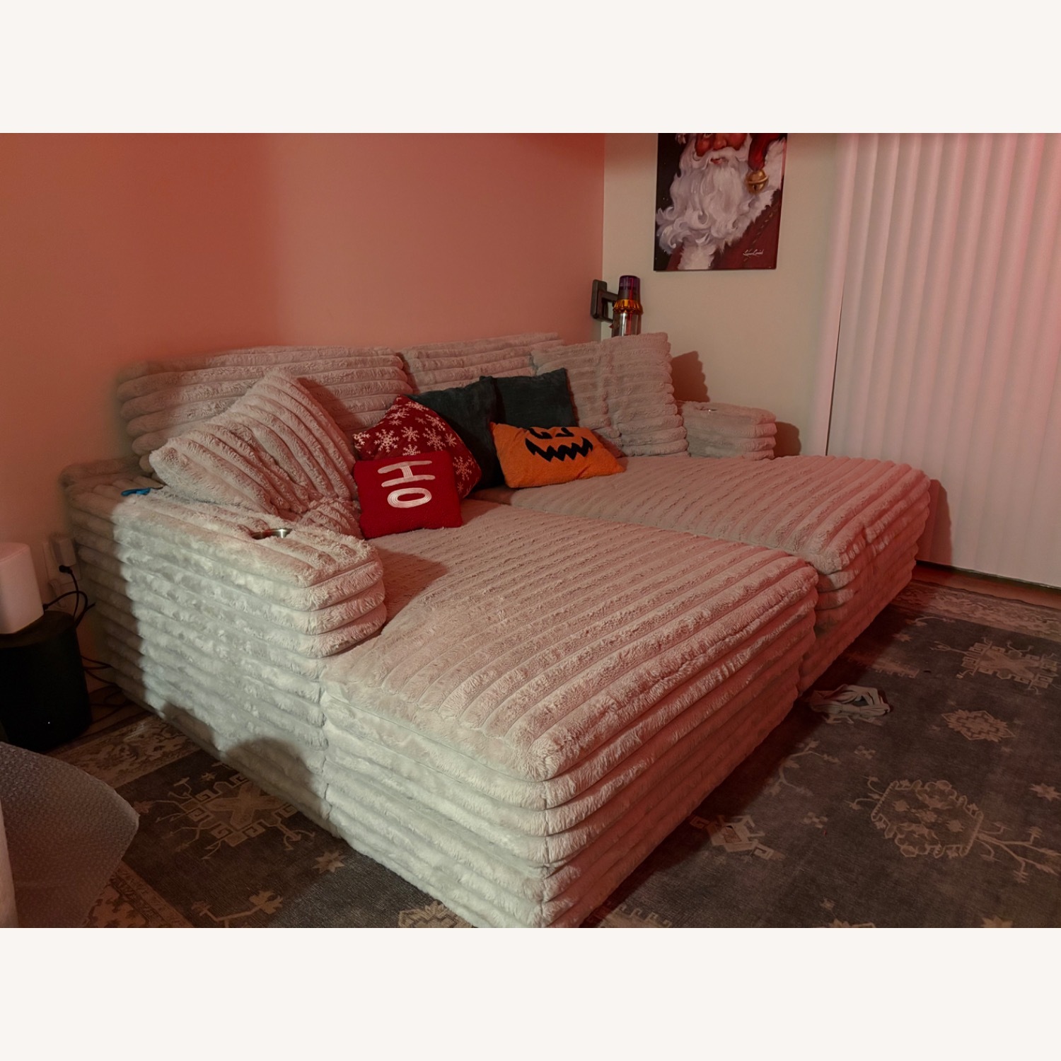 Light Gray Chaise Lounge - image-1
