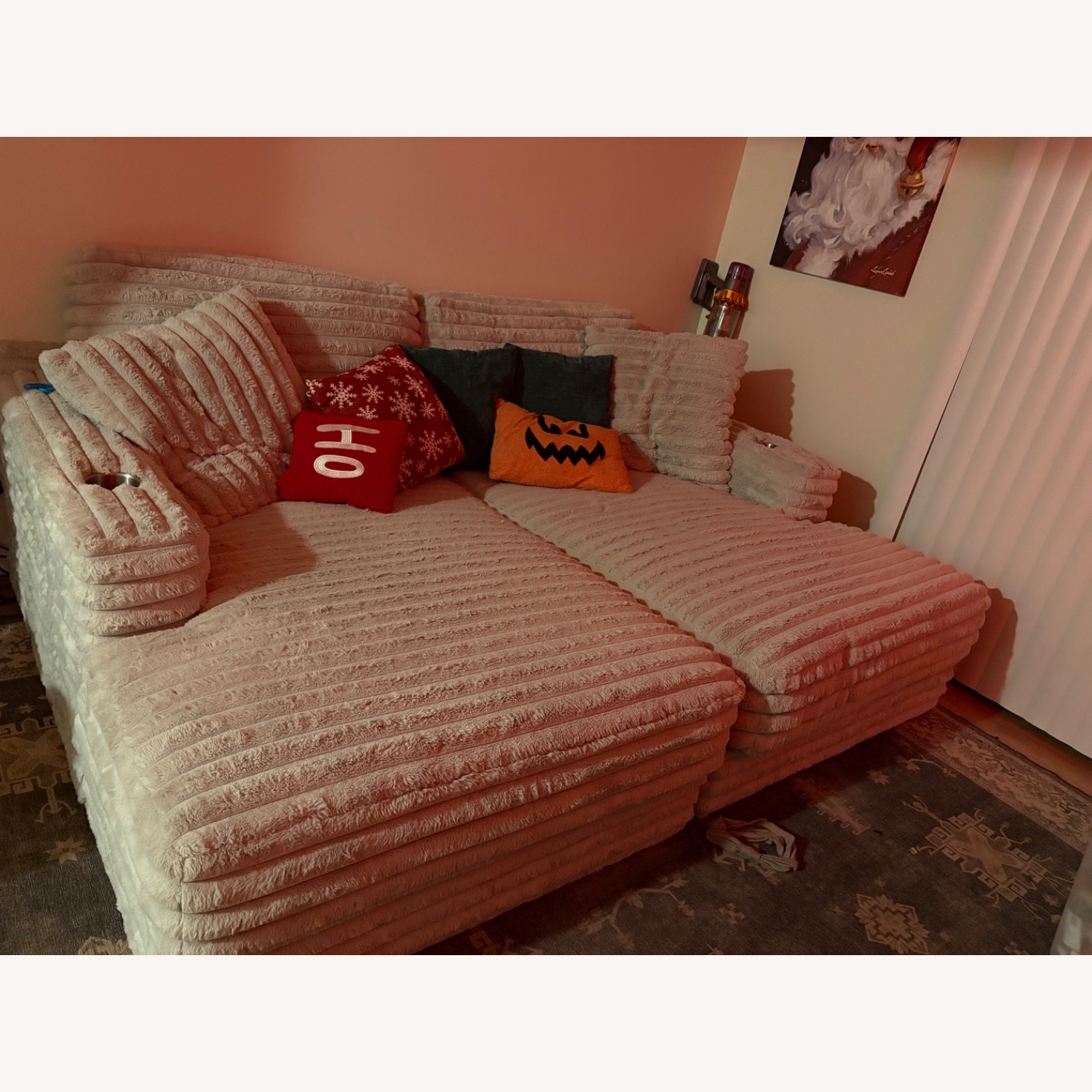 Light Gray Chaise Lounge - image-2