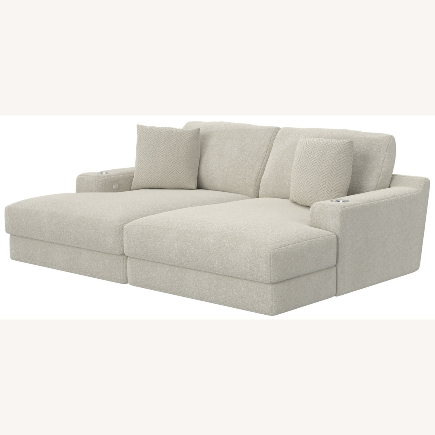 Light Gray Chaise Lounge - image-4