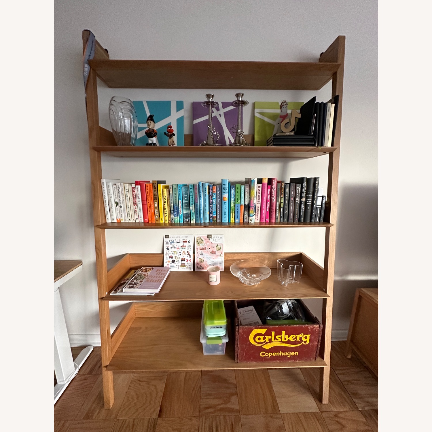 Article Fantol 51.5" Shelving Unit, Wide - Natural Oak - image-2
