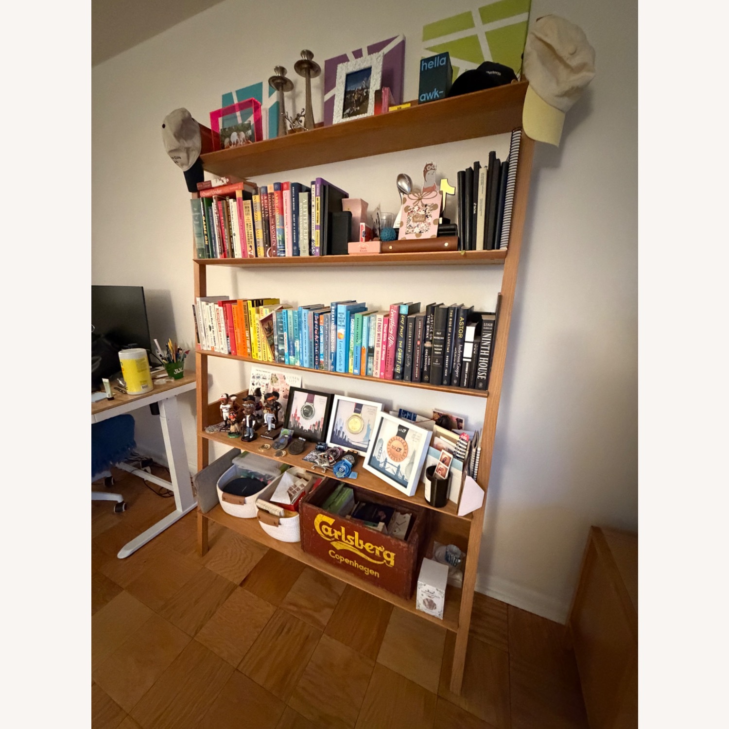 Article Fantol 51.5" Shelving Unit, Wide - Natural Oak - image-3