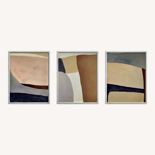 Used AllModern White Wall Art for sale on AptDeco