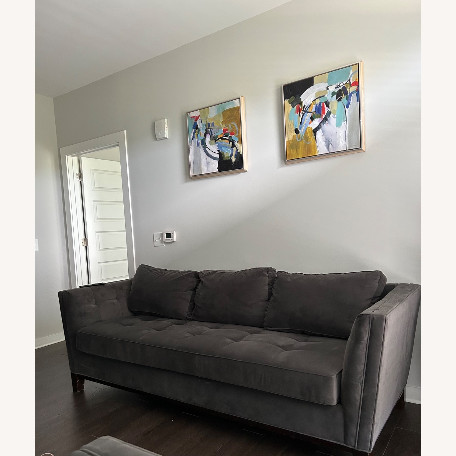 3 Seater Grey Sofa - image-1