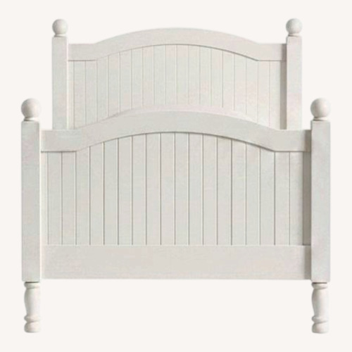 Used Pottery Barn Kids Catalina White Wood Twin Bed for sale on AptDeco