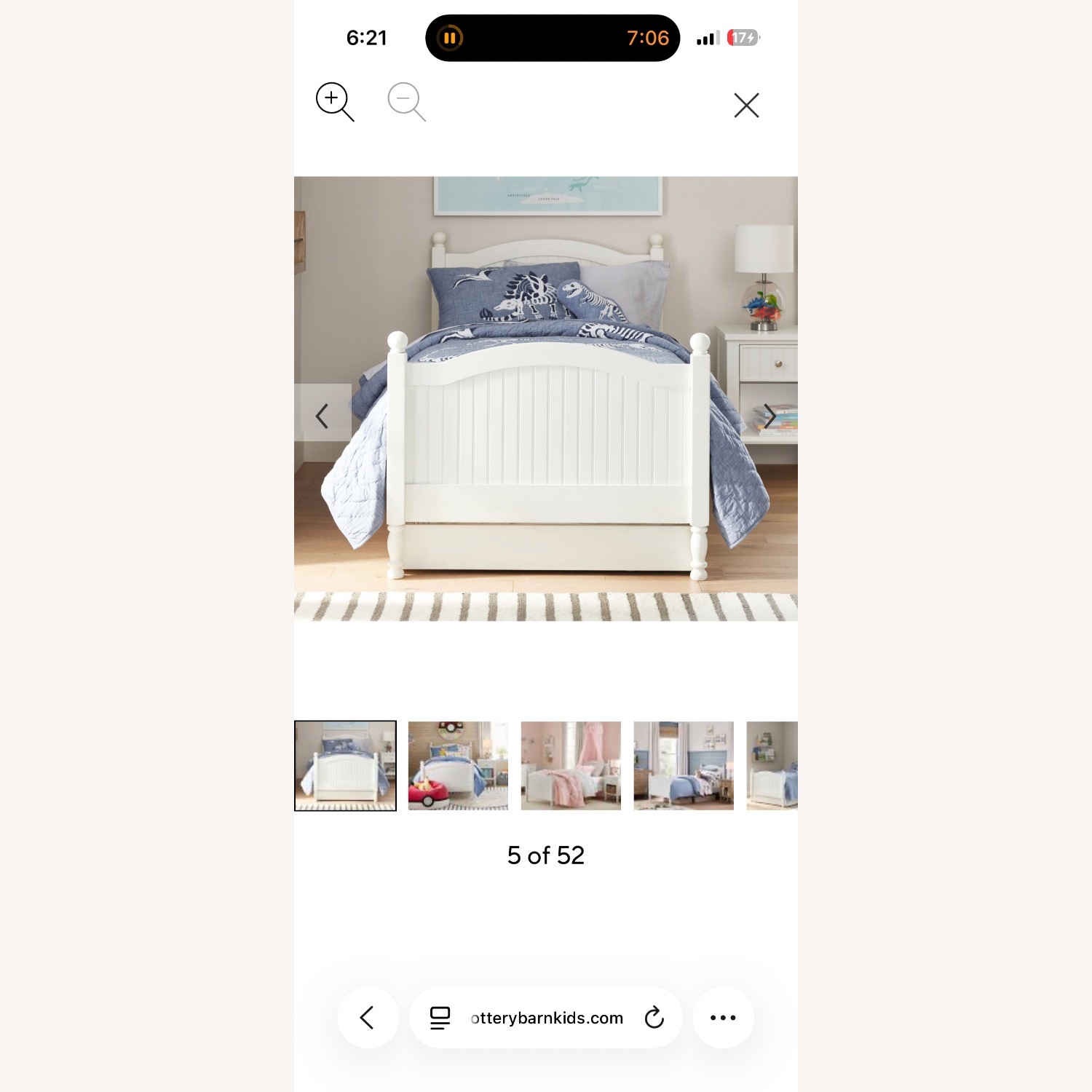 Pottery Barn Kids Catalina White Wood Twin Bed - image-8