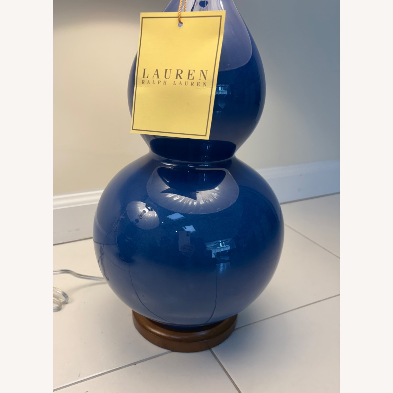Ralph Lauren Porcelain Double Gourd Table Lamps - image-3