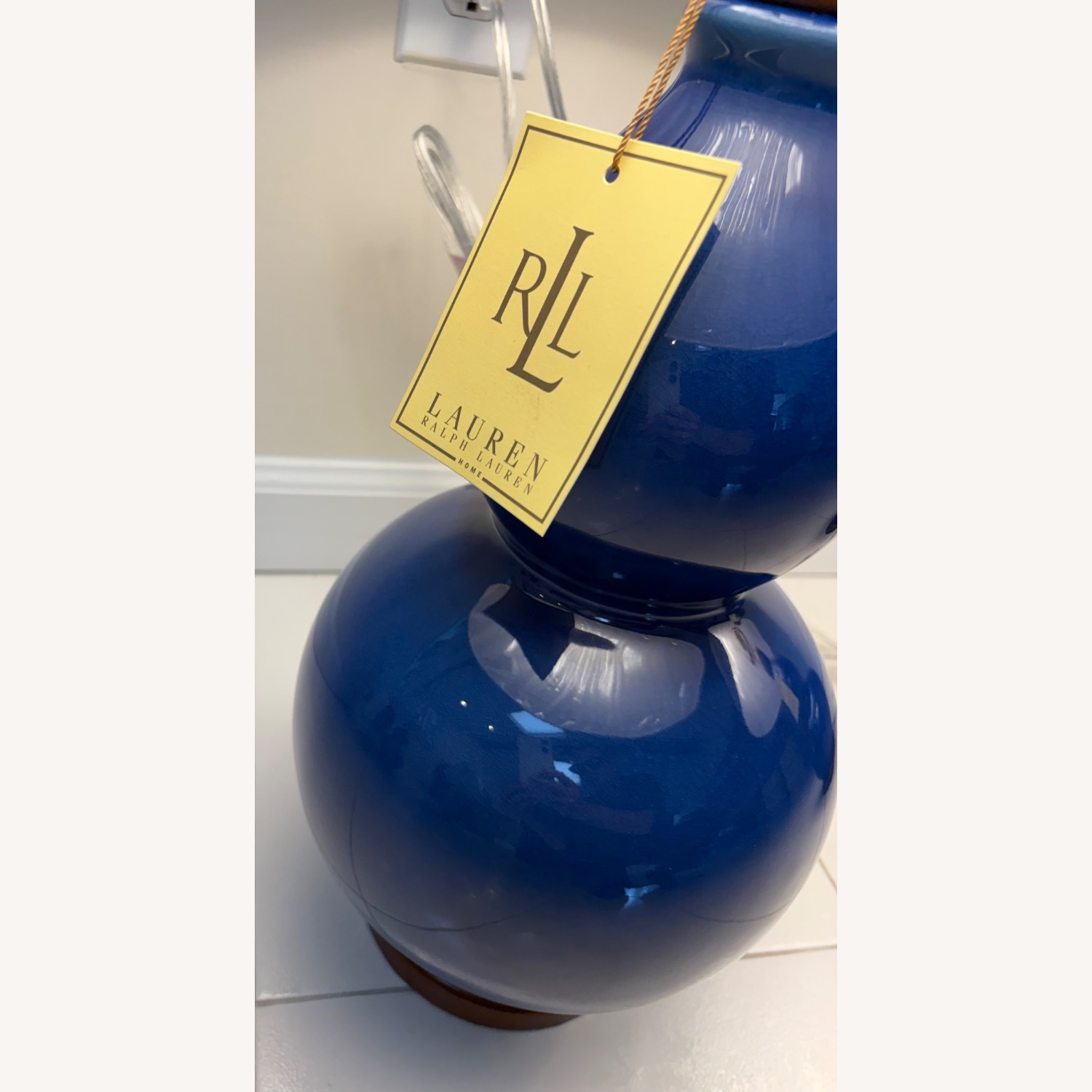 Ralph Lauren Porcelain Double Gourd Table Lamps - image-5