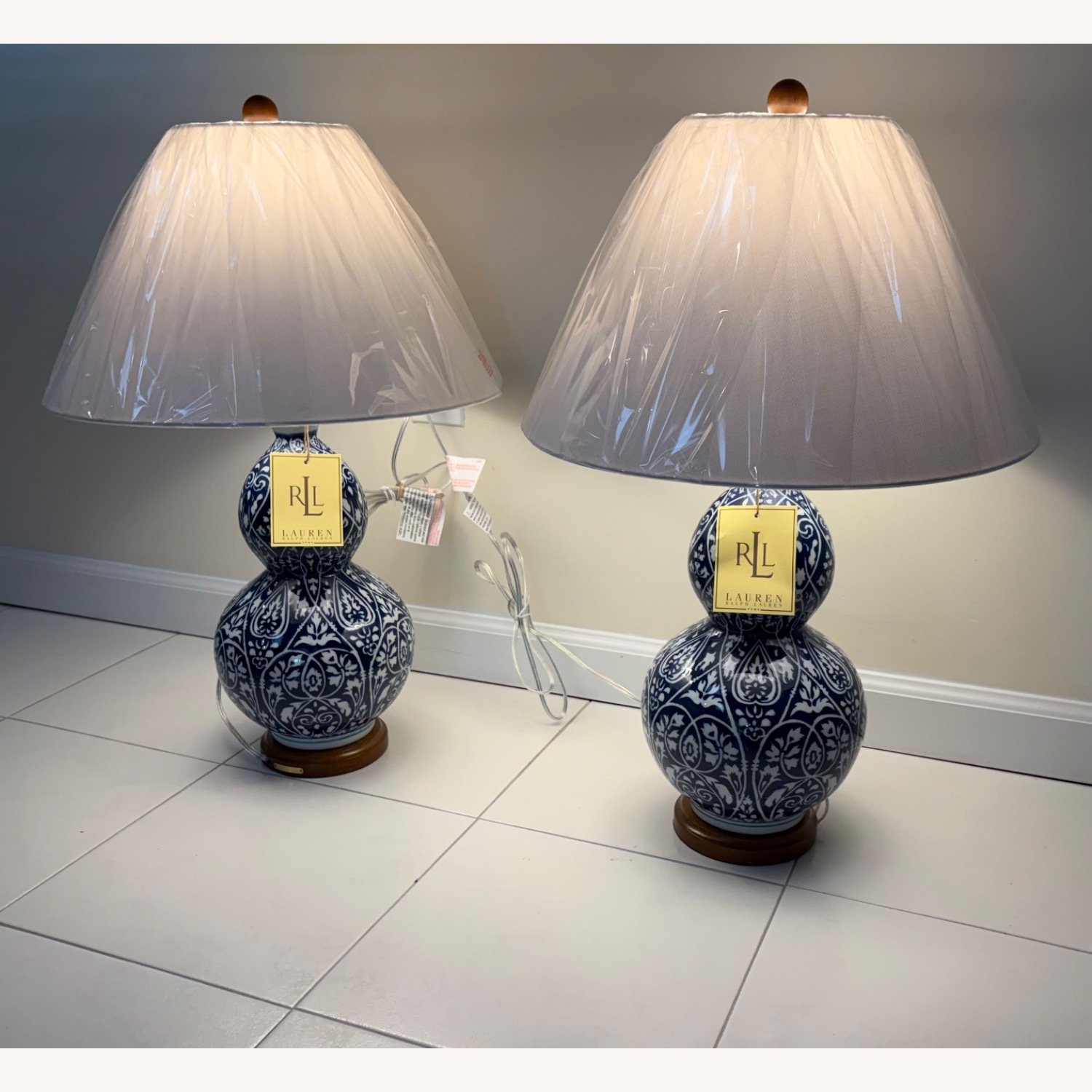 Ralph Lauren Double Gourd Chinoiserie Table Lamps - image-5