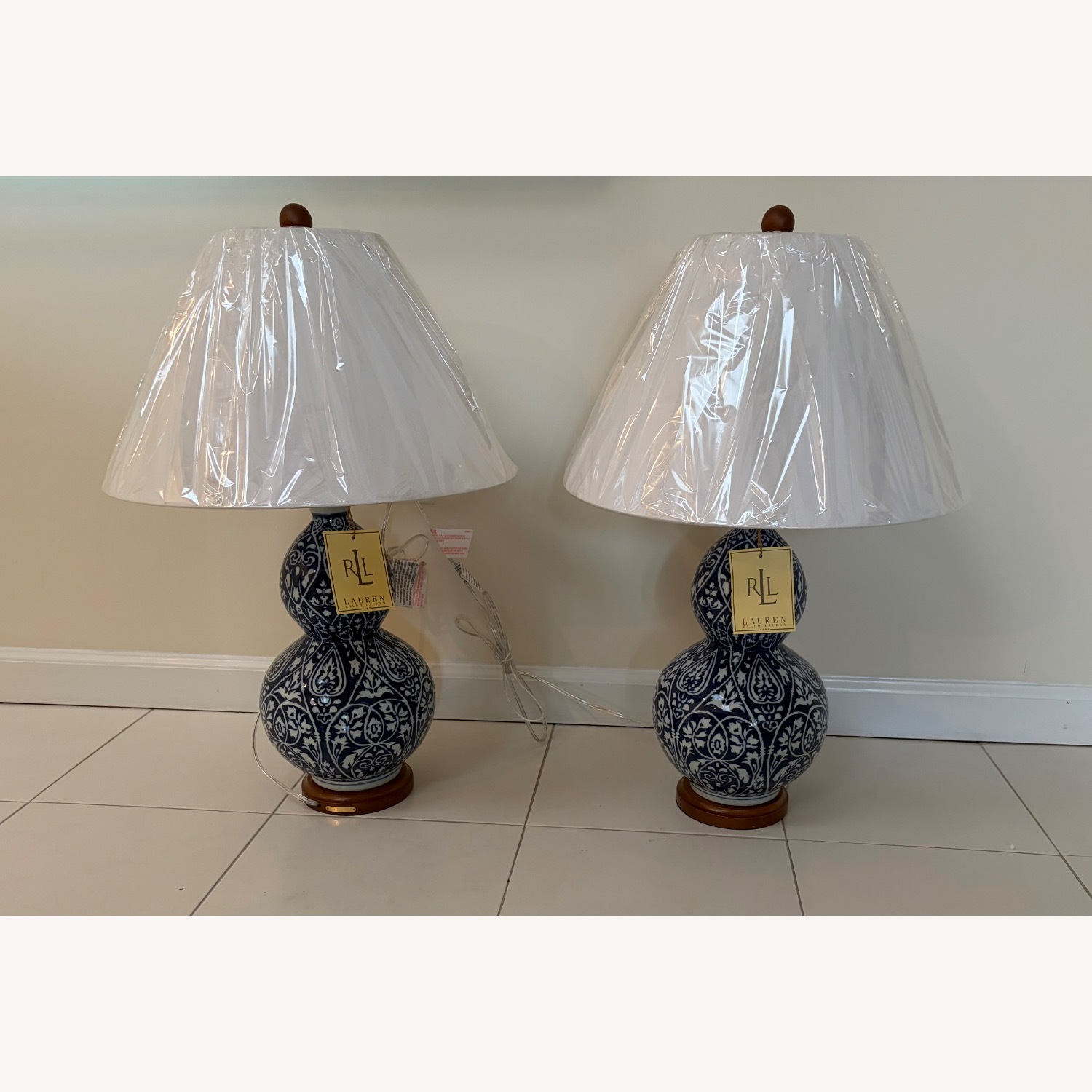 Ralph Lauren Double Gourd Chinoiserie Table Lamps - image-6