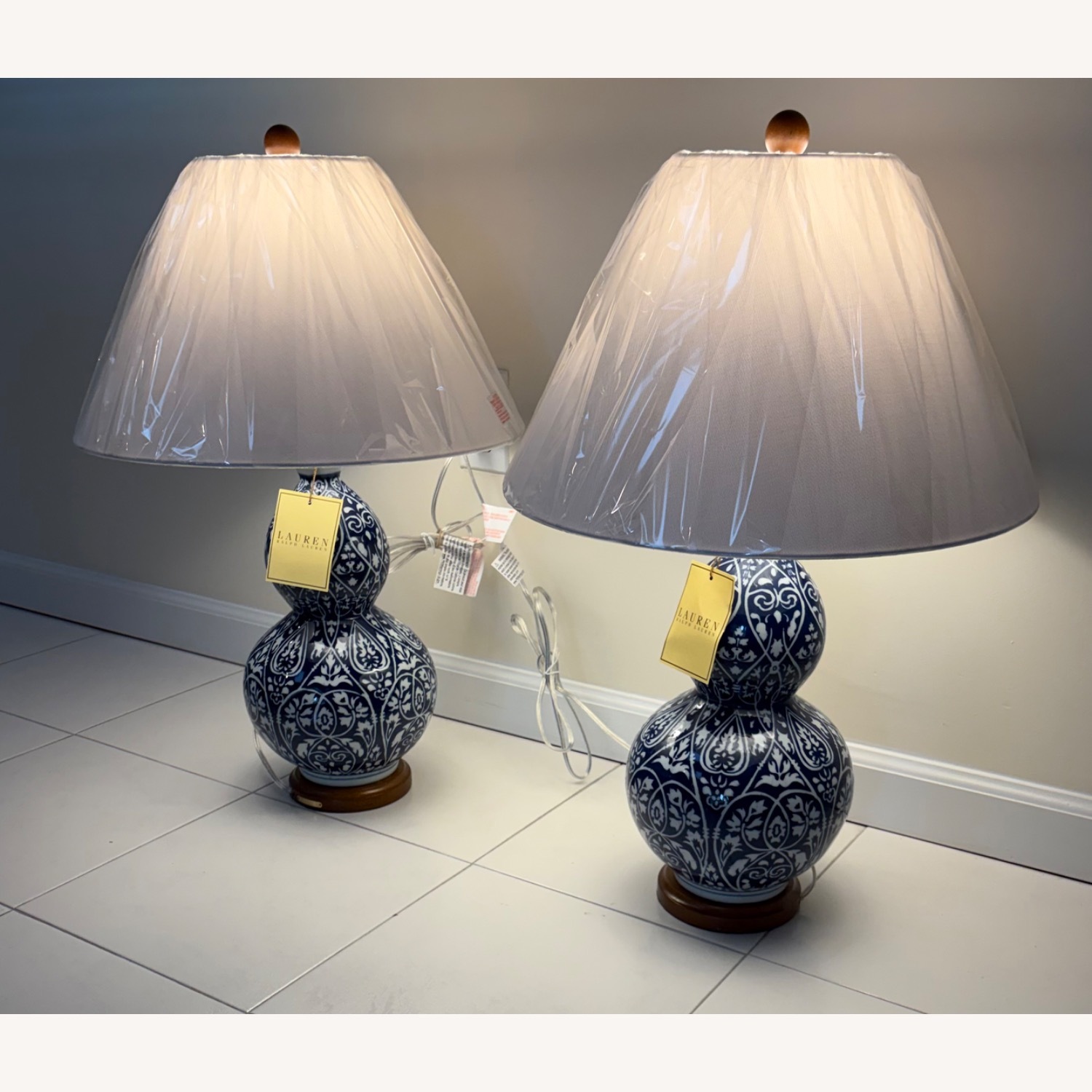 Ralph Lauren Double Gourd Chinoiserie Table Lamps - image-1