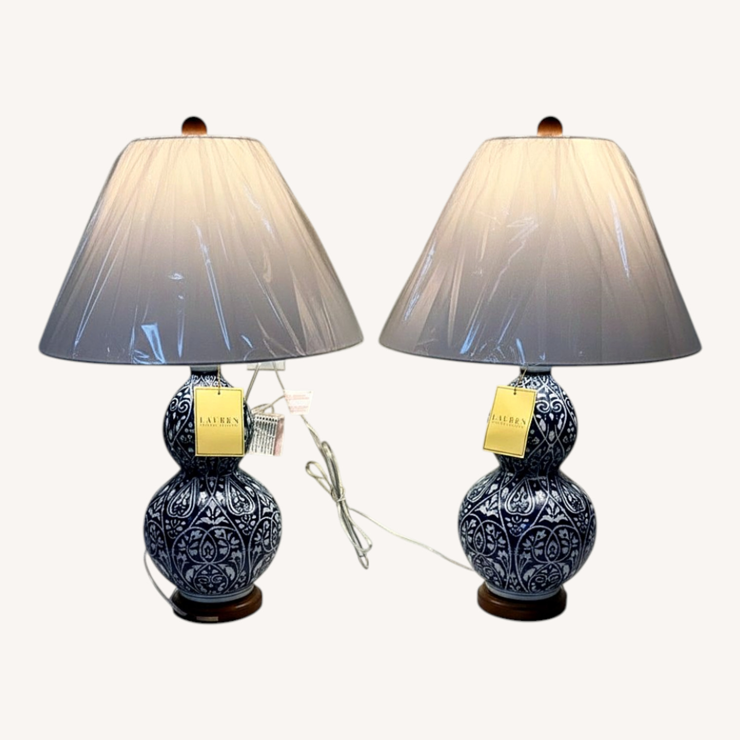 Ralph Lauren Double Gourd Chinoiserie Table Lamps - image-0