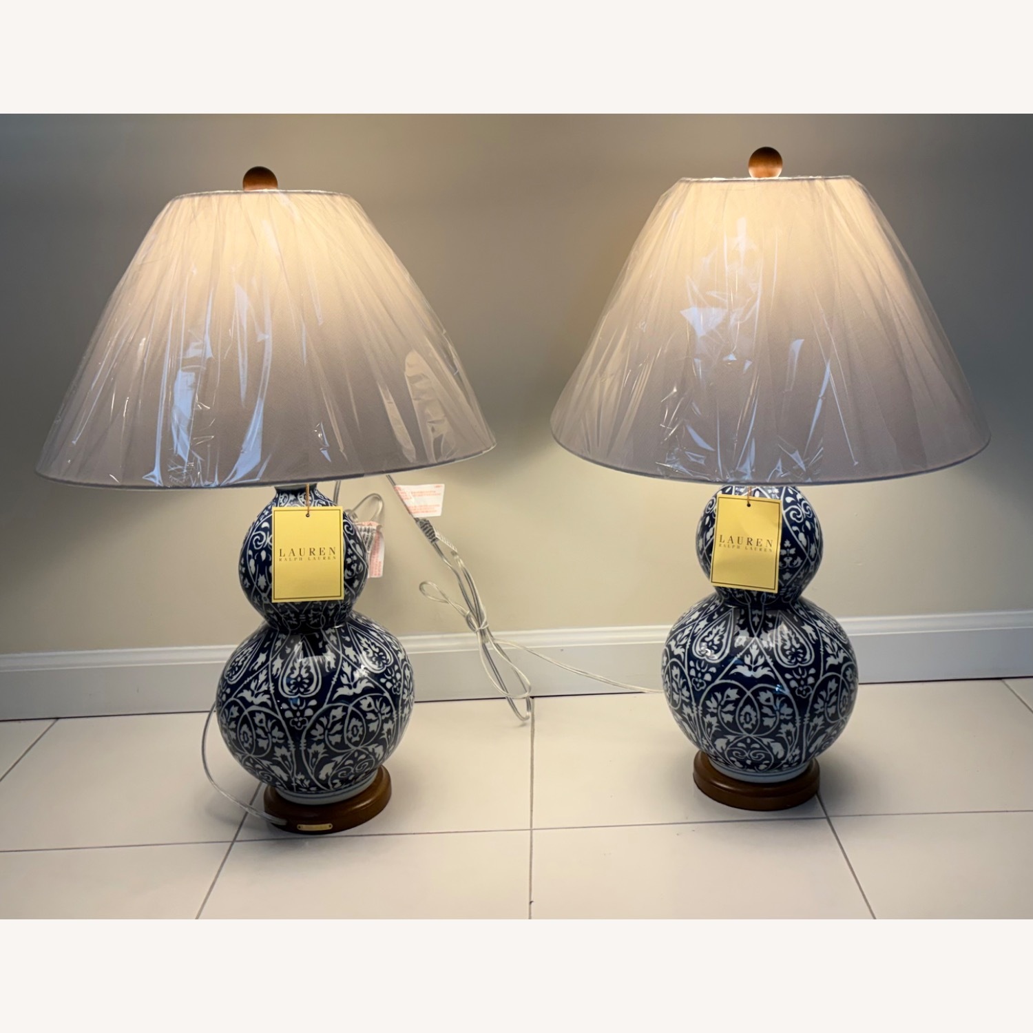 Ralph Lauren Double Gourd Chinoiserie Table Lamps - image-2