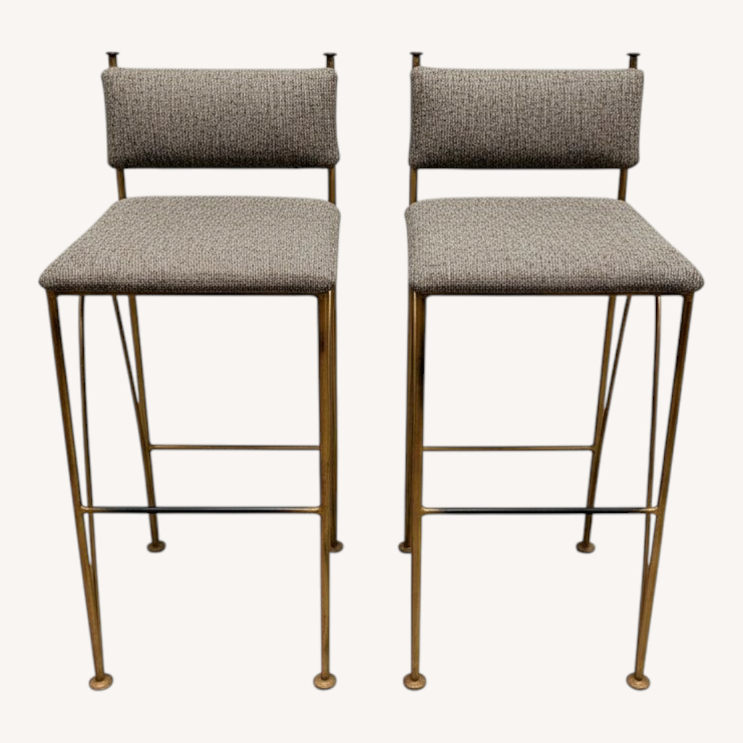 Vintage Mid-Century Modern Counter Stools - image-0