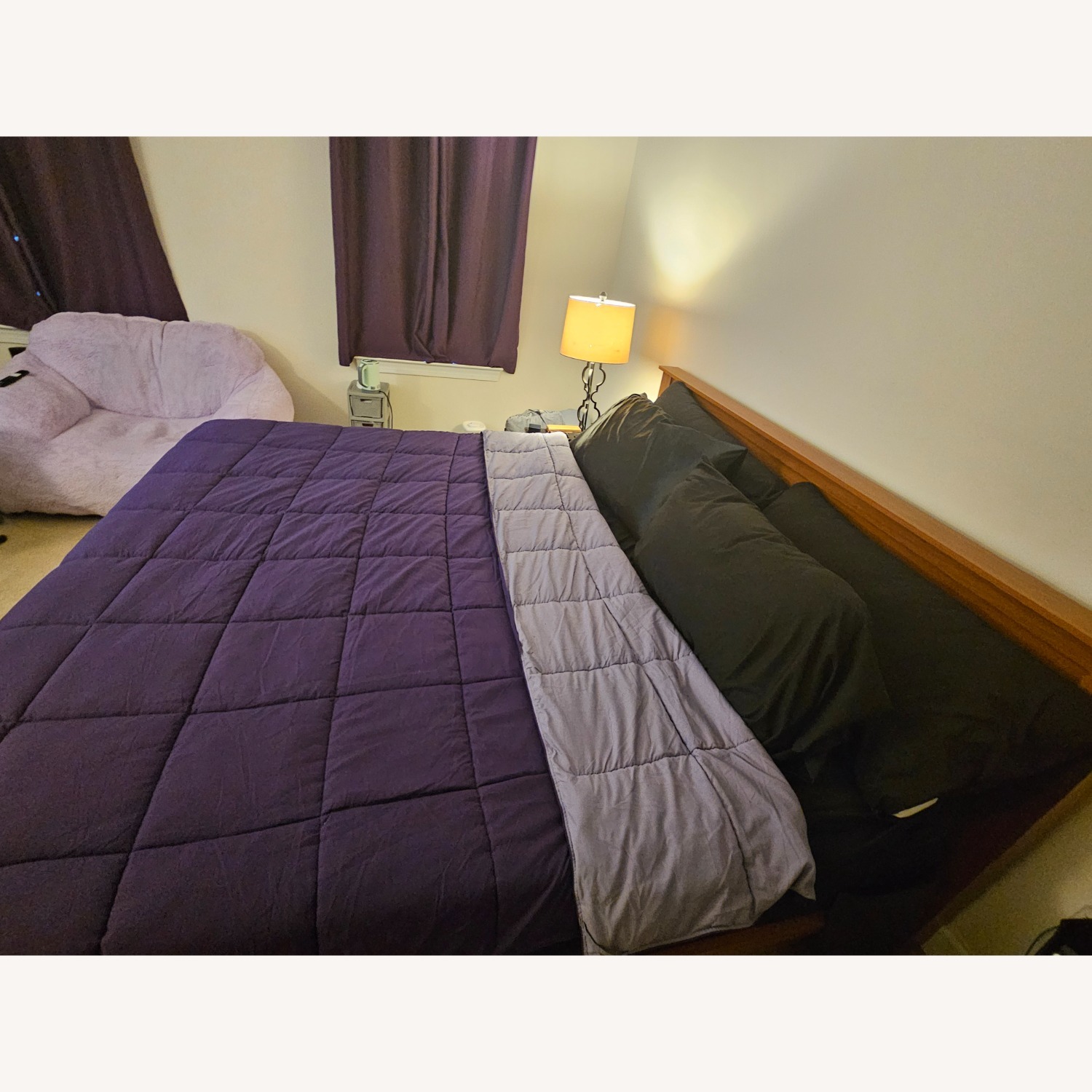 Orvas Platfrom Bed with Headboard - image-2