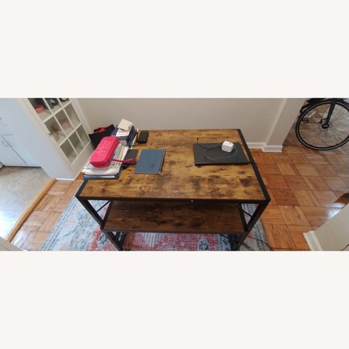 Used Ebern Design Ezzah Rectangular Dining Set with Benches for sale on AptDeco