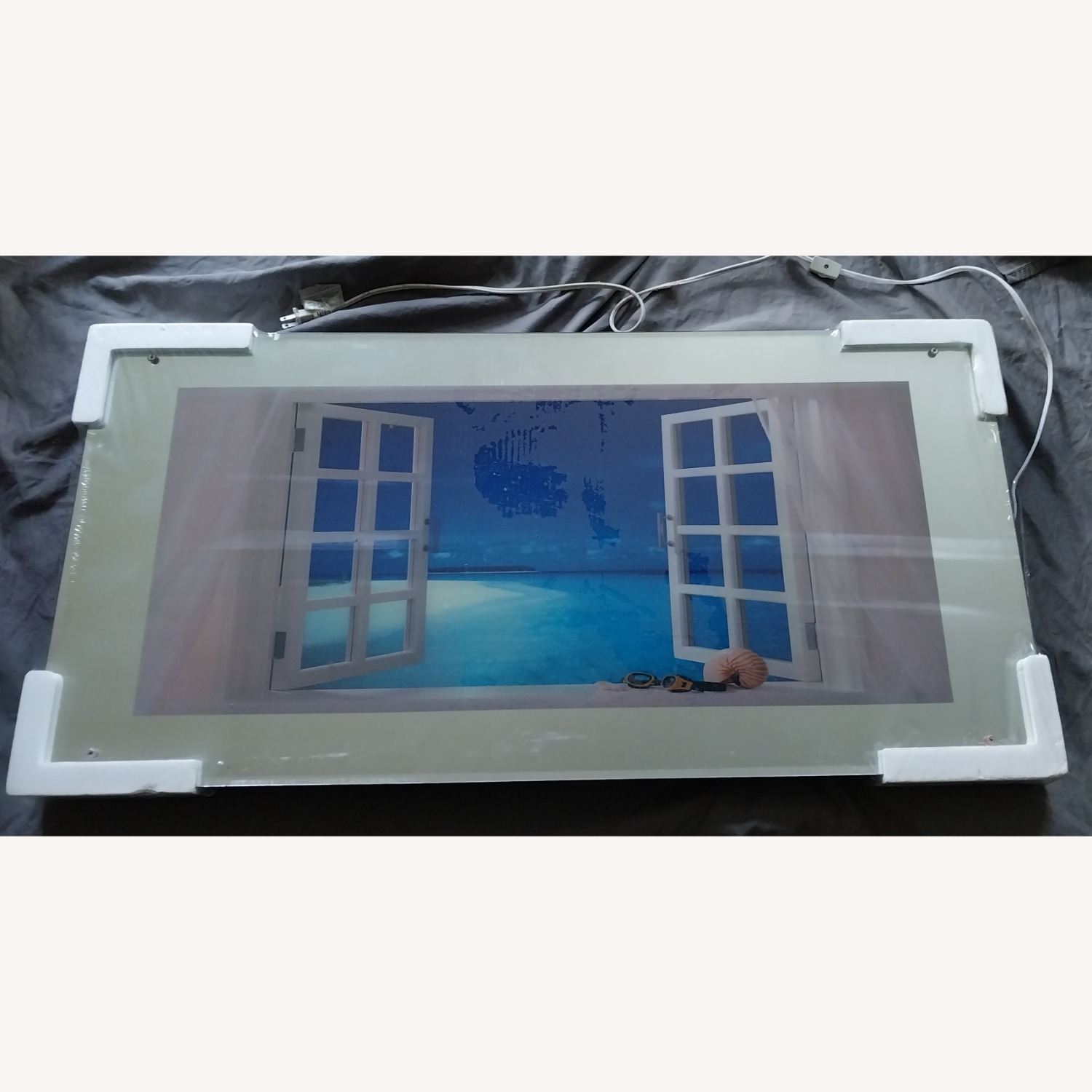Lighted Motion Picture Mirrored Tropical Beach - image-3