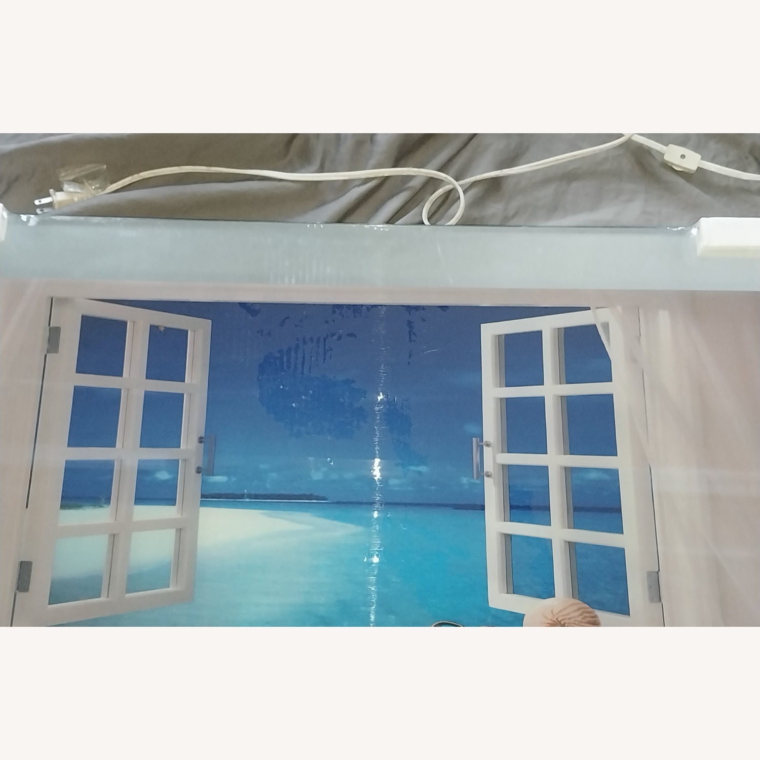 Lighted Motion Picture Mirrored Tropical Beach - image-5