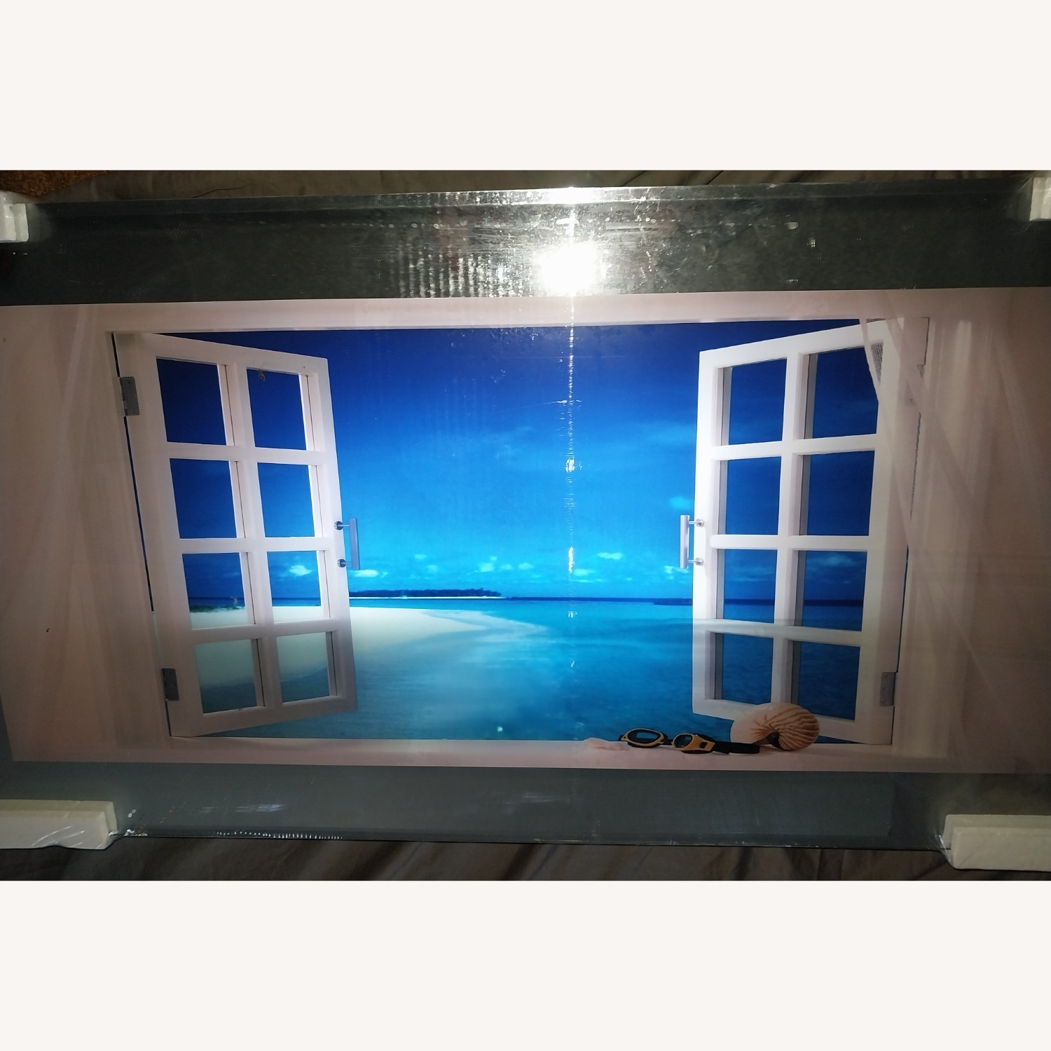Lighted Motion Picture Mirrored Tropical Beach - image-2