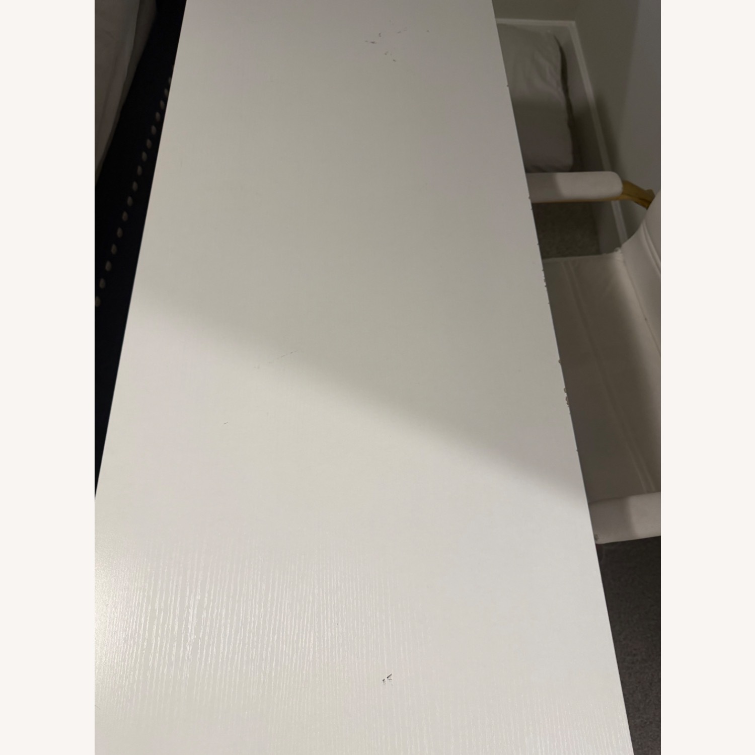 White & Gold L-Shaped Desk  - image-3