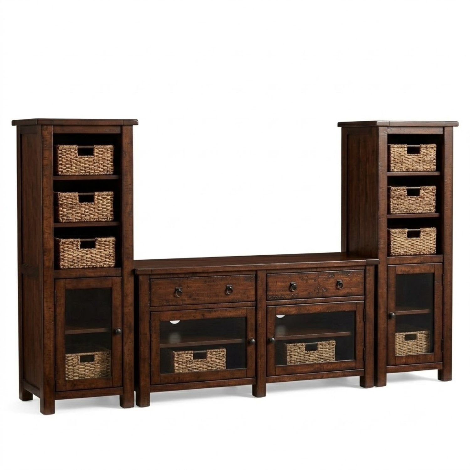 Pottery Barn Benchwright Grand Console & Towers - image-5