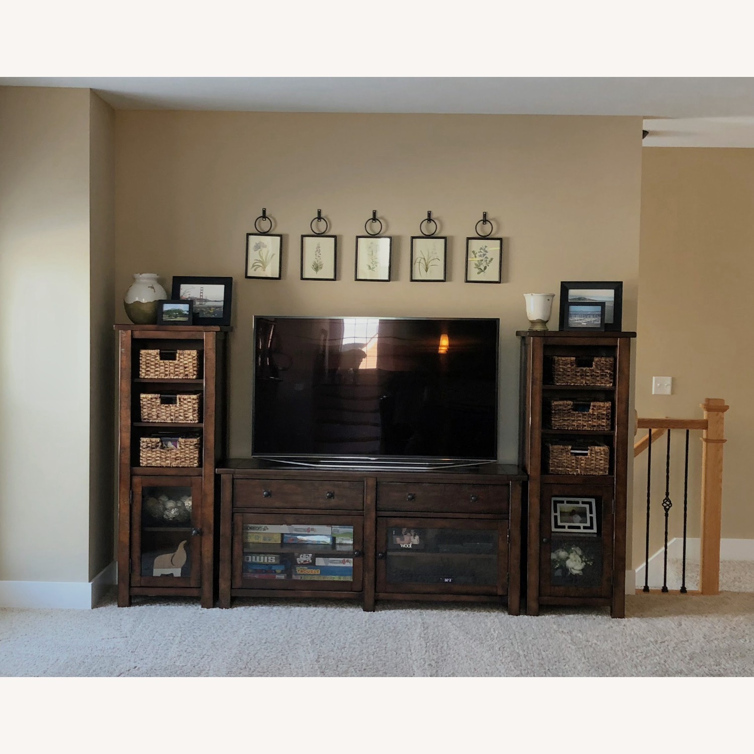 Pottery Barn Benchwright Grand Console & Towers - image-1