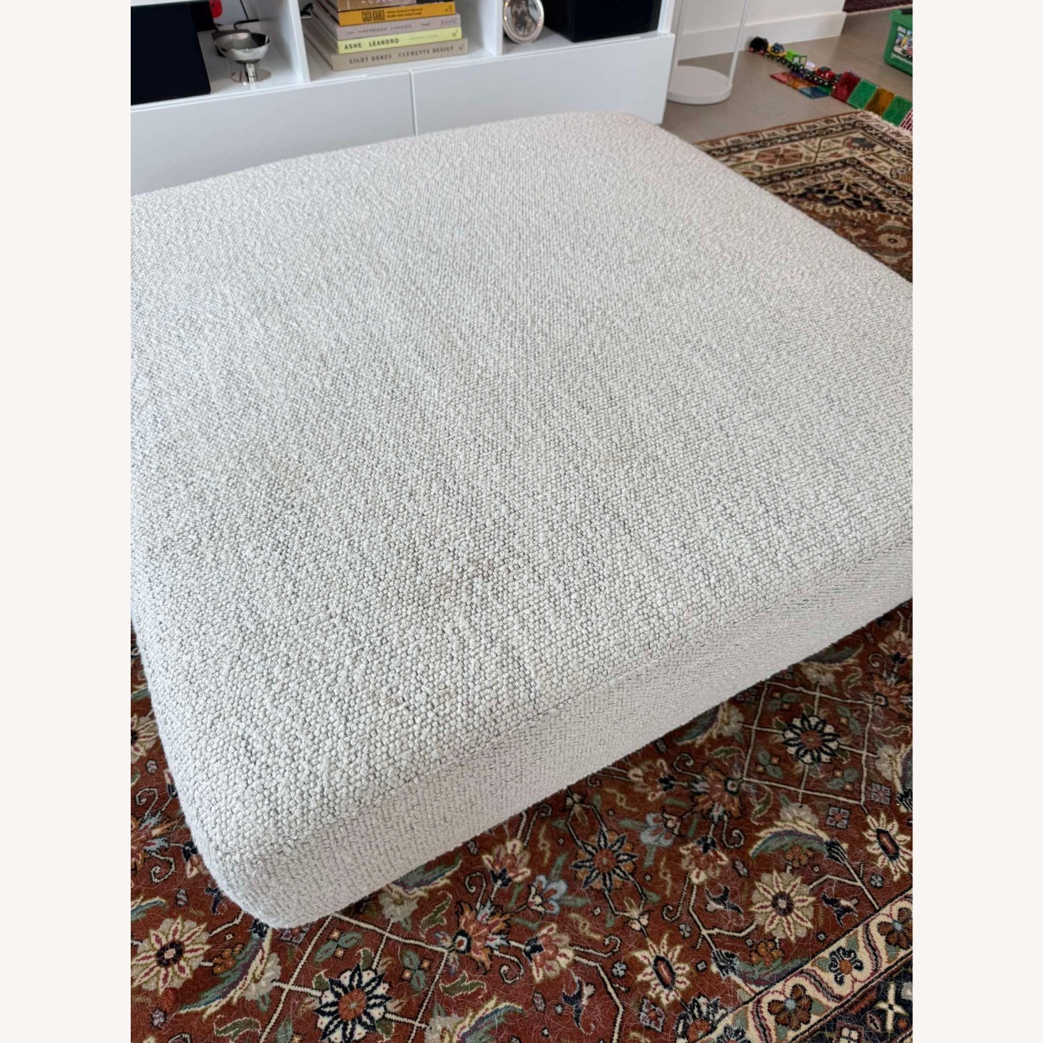 Article Rhett Natural Fabric Ottoman - image-2