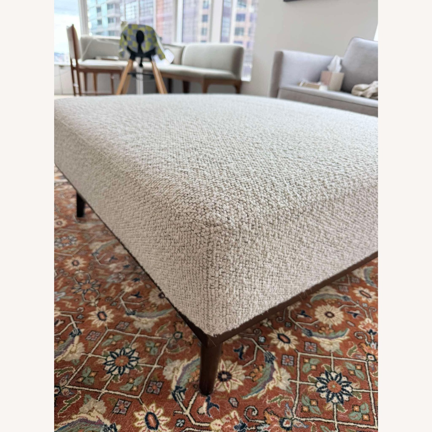 Article Rhett Natural Fabric Ottoman - image-3