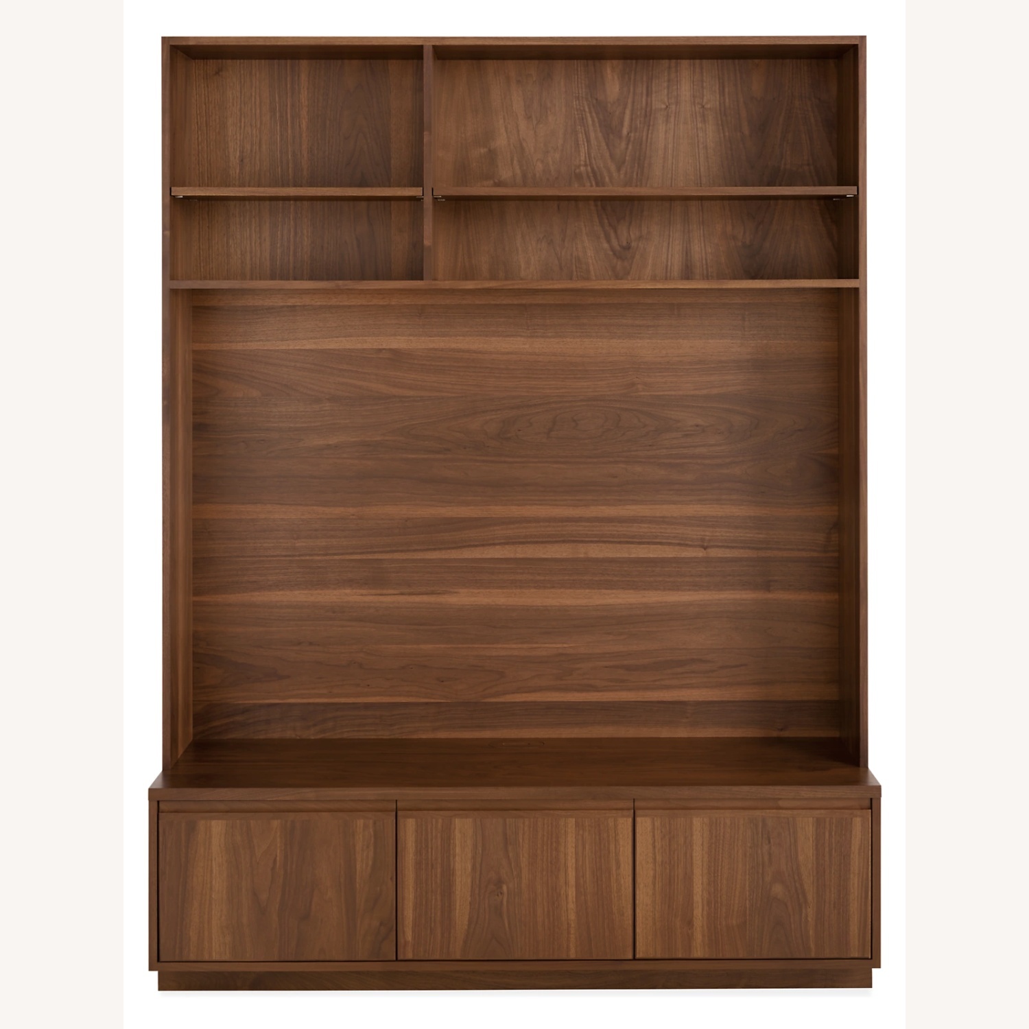 Walnut Entertainment Unit and Bookshelves - image-4