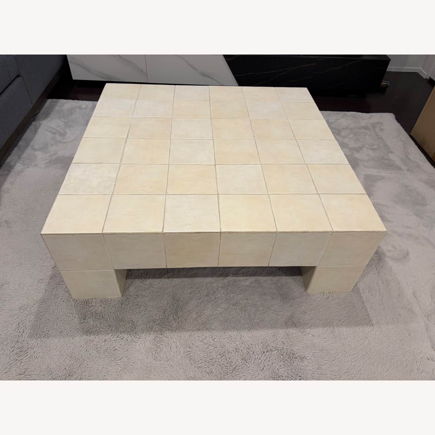 CB2 Cubo Ceramic Outdoor Coffee Table - image-3