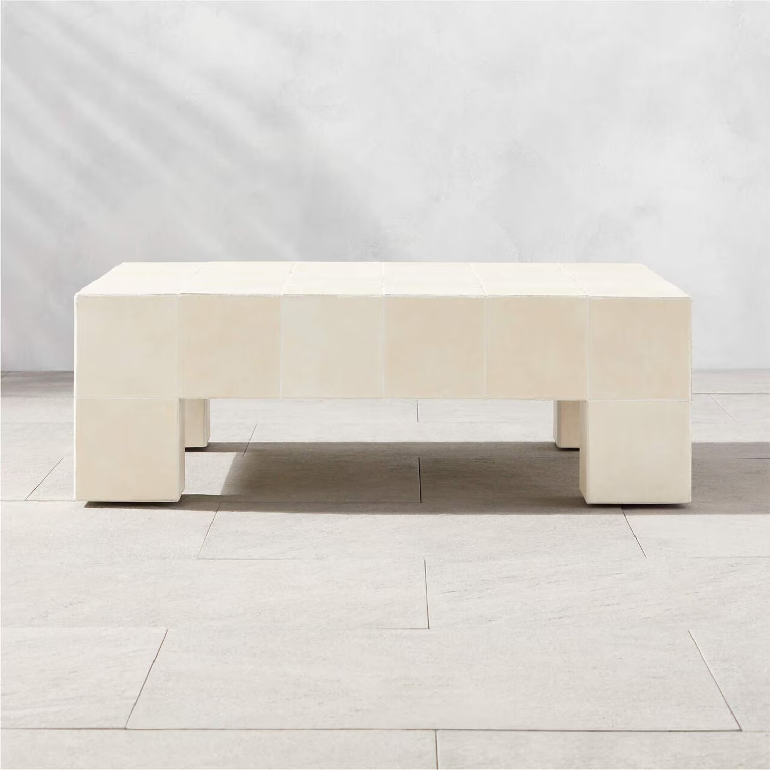 CB2 Cubo Ceramic Outdoor Coffee Table - image-5