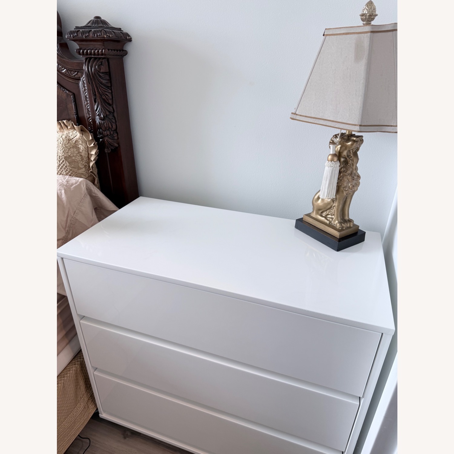 CB2 Gallery 3-Drawer White Dresser - image-5