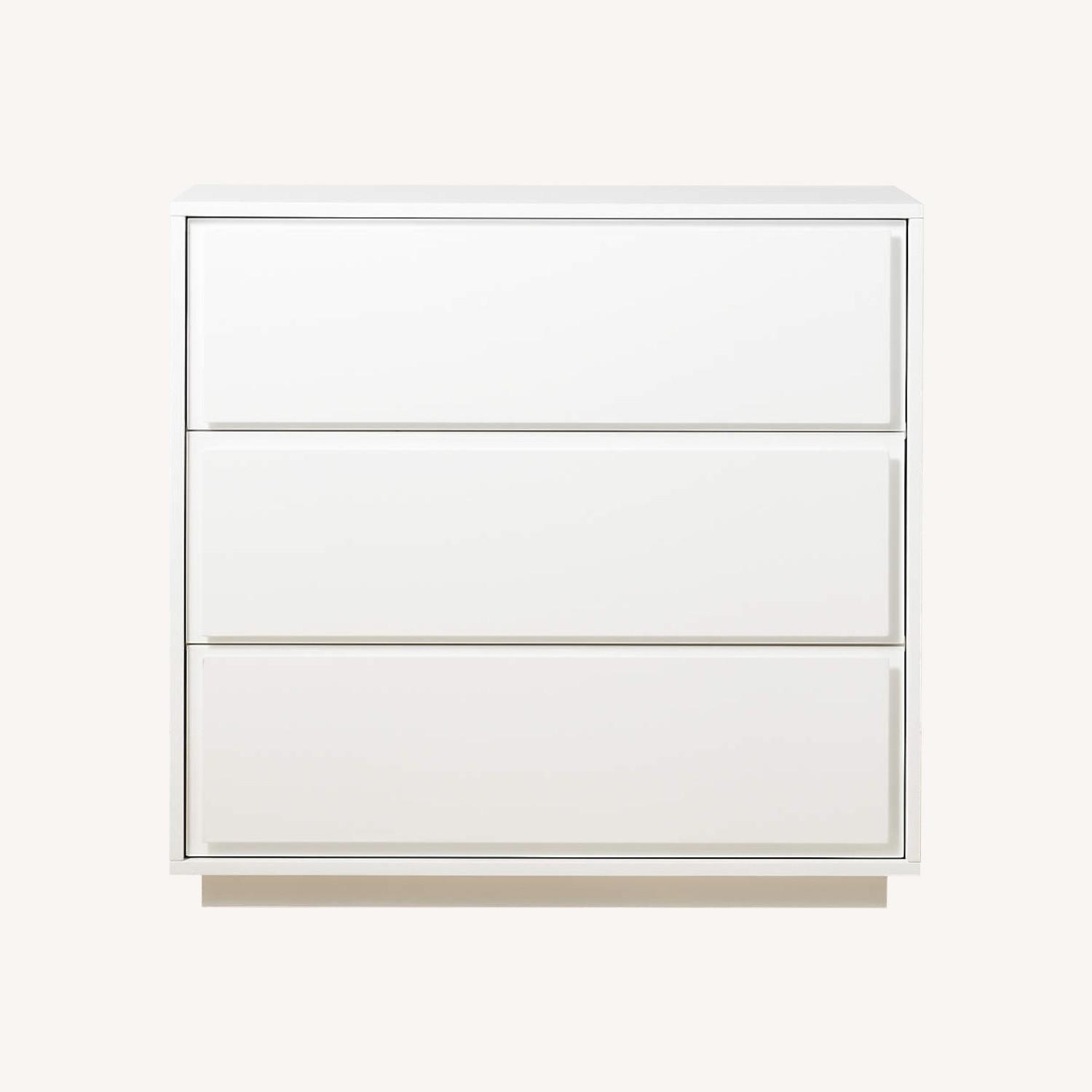 CB2 Gallery 3-Drawer White Dresser - image-6