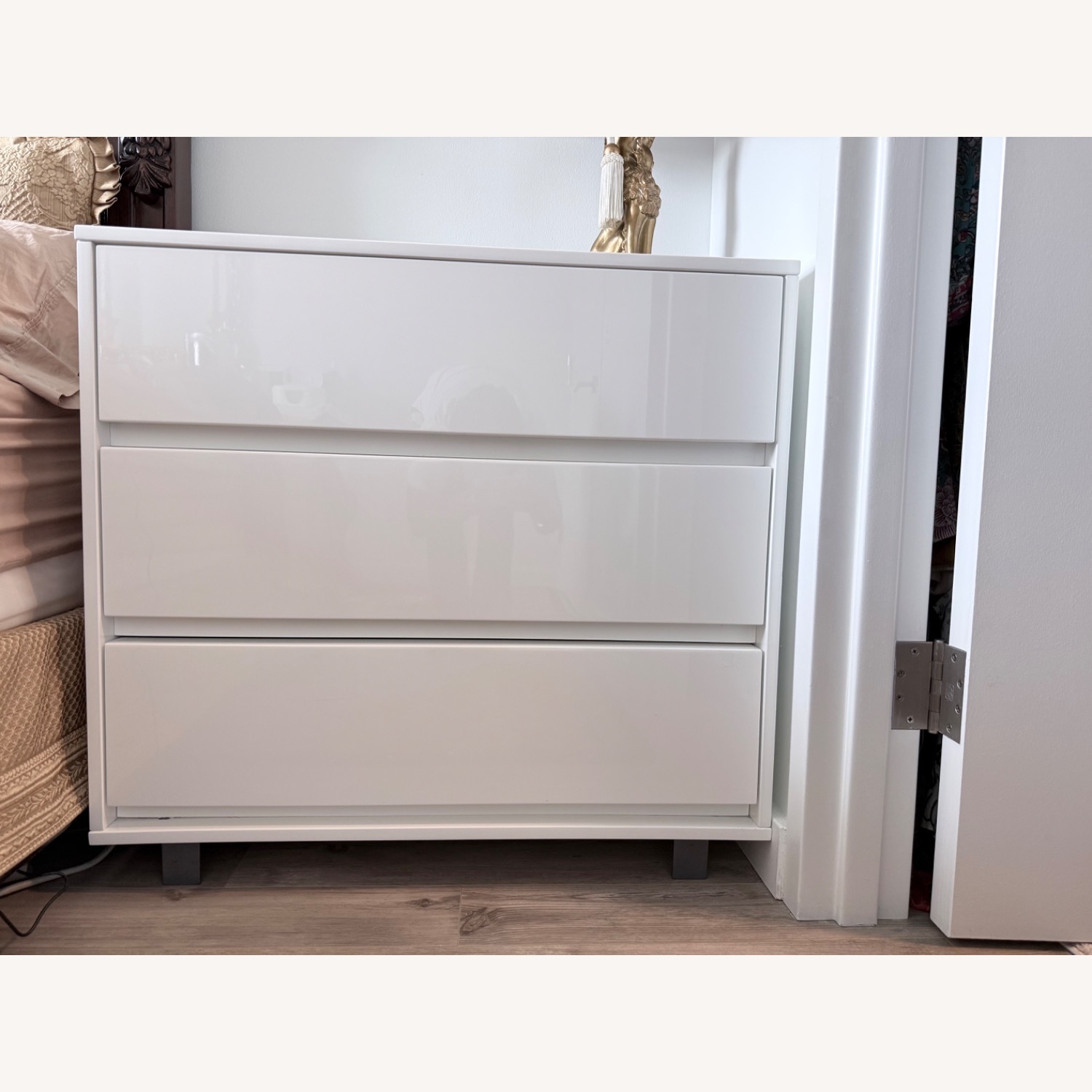 CB2 Gallery 3-Drawer White Dresser - image-4