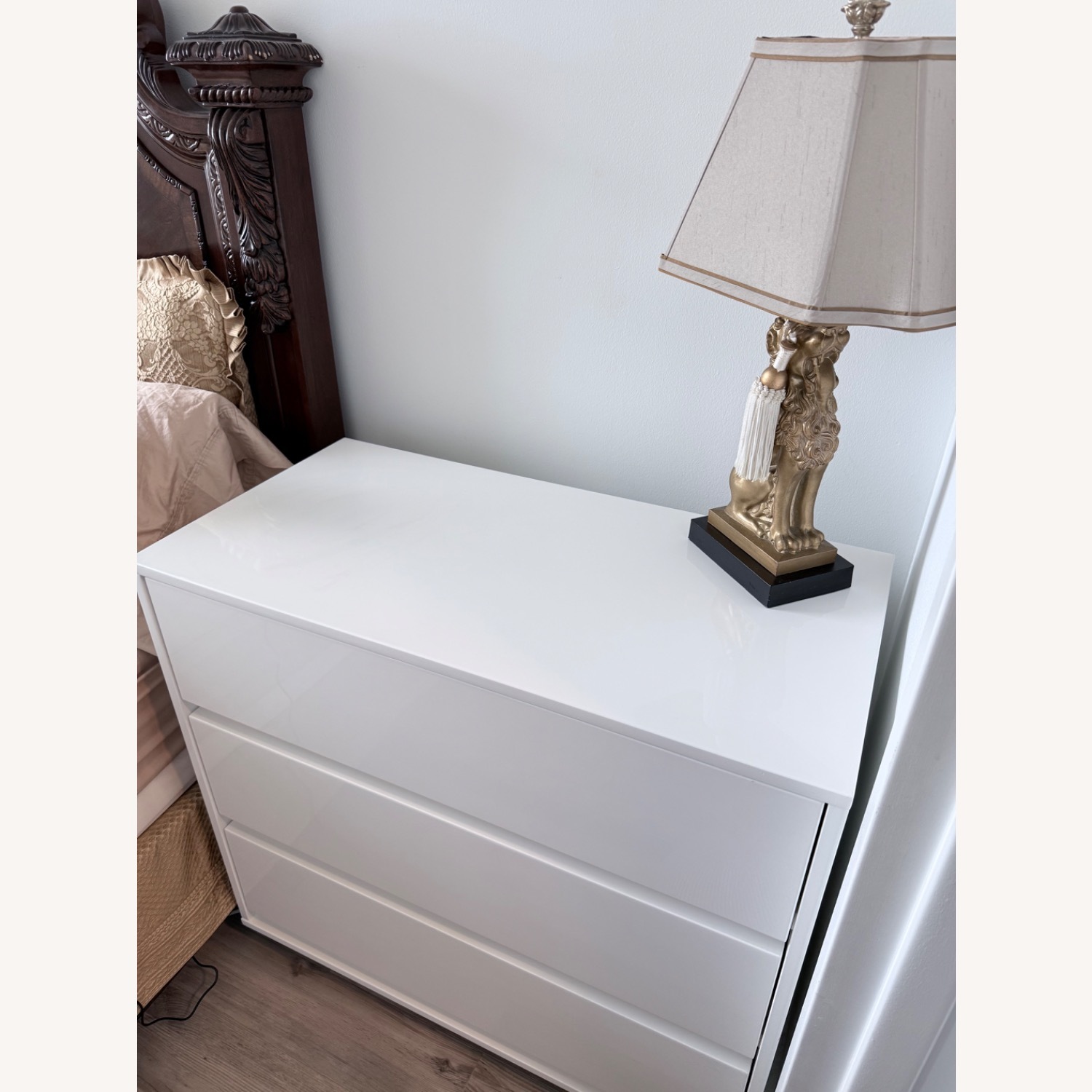 CB2 Gallery 3-Drawer White Dresser - image-2